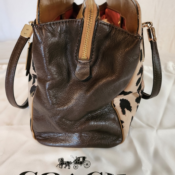 Coach Madison Kimberly Carryall Women's Bag - Brown and Black - Picture 4 of 13